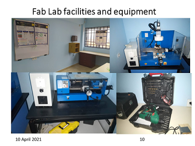 A selection equipment in the new Fab Lab