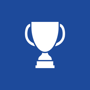 Dark blue trophy
