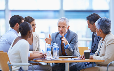 Senior leaders in a meeting