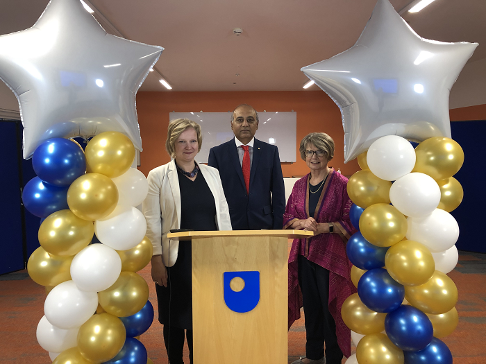 Image take at award ceremony of Devendra Kodwani, Anne Wesemann and Carol Sherriff