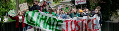 climate justice protestors