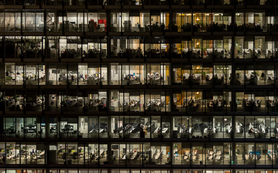 Building at night