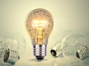 Picture of a lightbulb lit up