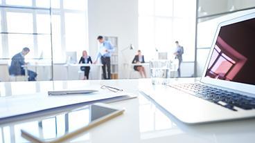 office and laptop